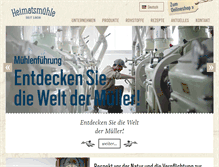 Tablet Screenshot of heimatsmuehle.com